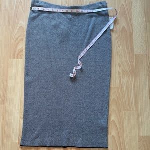 Gray Premise Knit Pencil Skirt - Size L - NWT